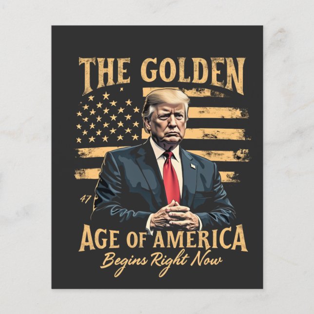 Flyer A Idade de Ouro da América Começa Agora (Frente)