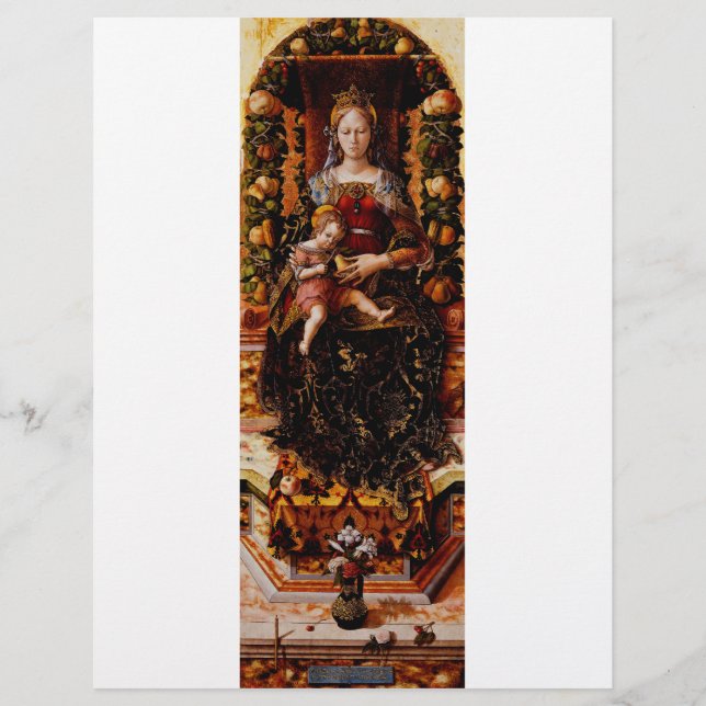 Flyer A Madonna della Candeletta de Carlo Crivelli Arte (Frente)