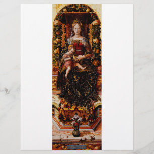 Flyer A Madonna della Candeletta por Carlo Crivelli