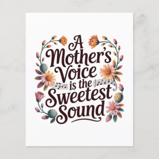 Flyer A Mother's Voice Is The Sweetest Sound