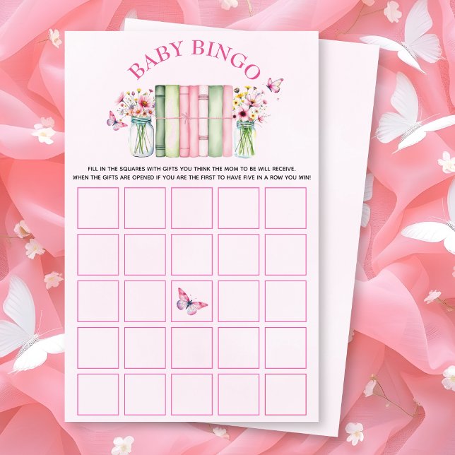 Flyer A New Chapter Begins baby shower bingo game (Criador carregado)