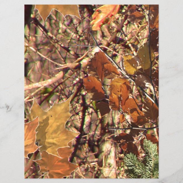 Flyer A pintura de Camo Camouflage de Hunter Personaliza (Verso)