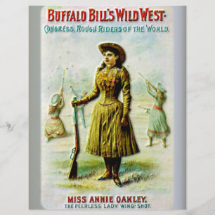 Flyer A Poster Wild West de Buffalo Bill Annie Oakley