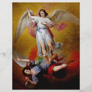 Flyer A queda de Lucifer por Antonio Maria Esquivel