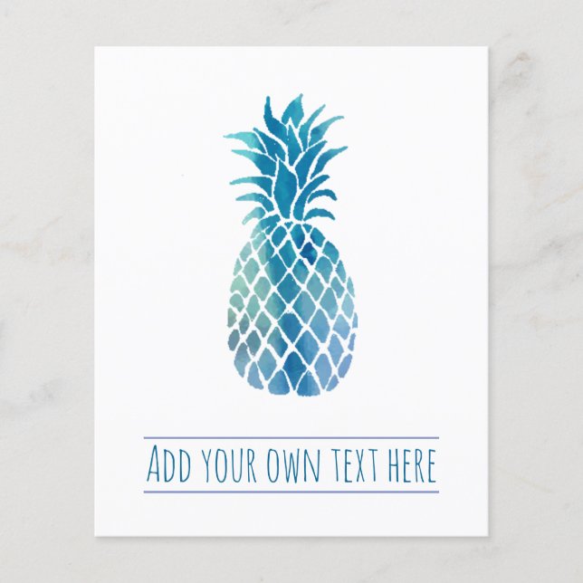 Flyer abacaxi azul (Frente)