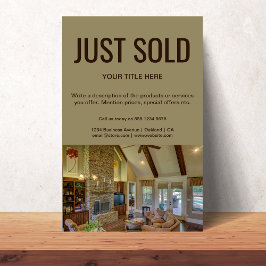 Flyer Acabei de vender o Promocional de imóveis da Open 