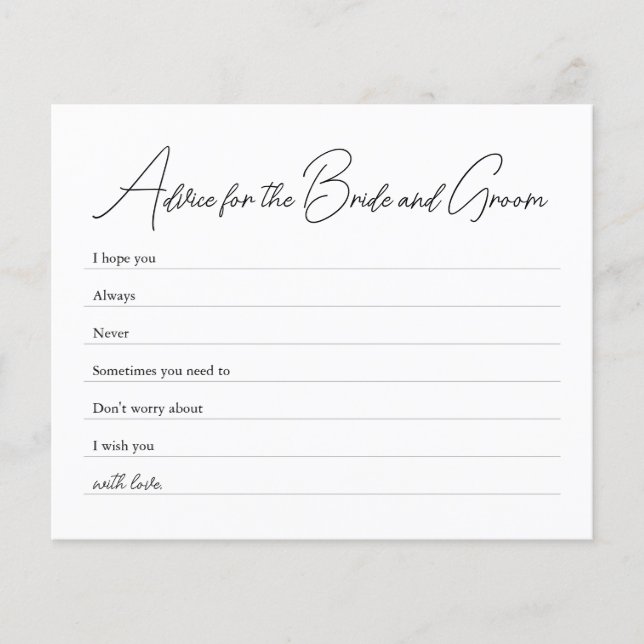 Flyer Aconselhamento para o jogo Noiva e Groom (Frente)