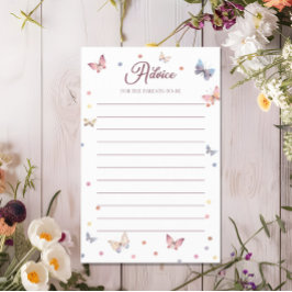 Flyer Aconselhamento para Pais Borboleta de Aquarela Beb