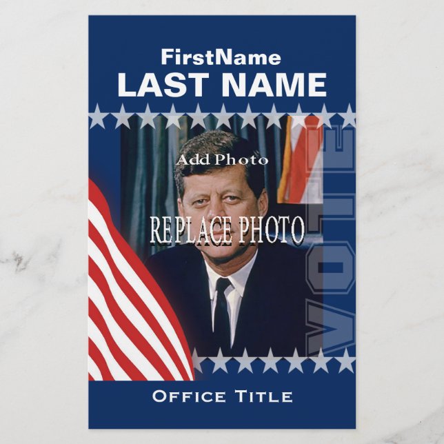 Flyer Adicionar Foto | Modelo de campanha personalizada (Frente)