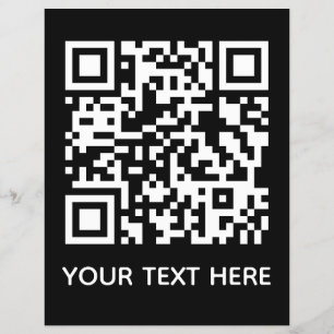 Flyer Adicione o seu próprio texto de código QR Link do