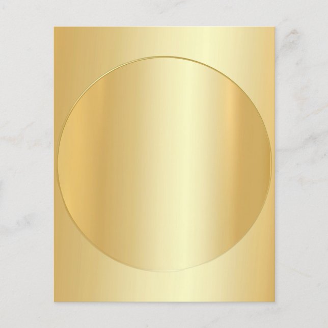 Flyer Adicione seu Modelo de texto personalizado Faux Do (Frente)