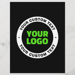Flyer Adicione seu próprio logotipo de negócios ou desig