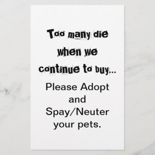 Flyer Adoção do Spay Neuter