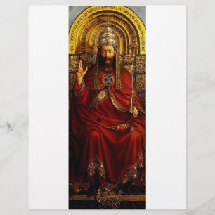 Flyer Adoração do carneiro místico por Jan van Eyck