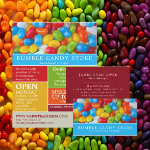 Flyer Adverte de Gelly Bean Candy, Material de Confeitar