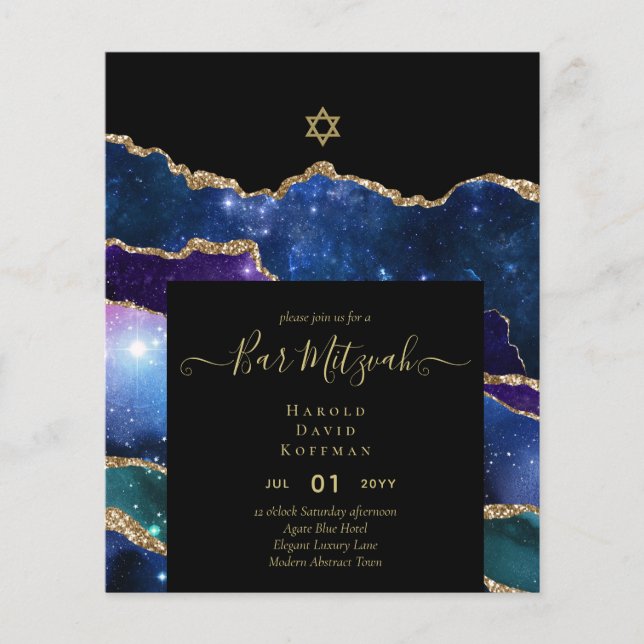 Flyer AGATE Dourado MITZVAH (Frente)