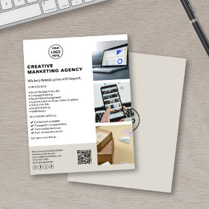Flyer Agência de Marketing de Logotipo Personalizado Mod