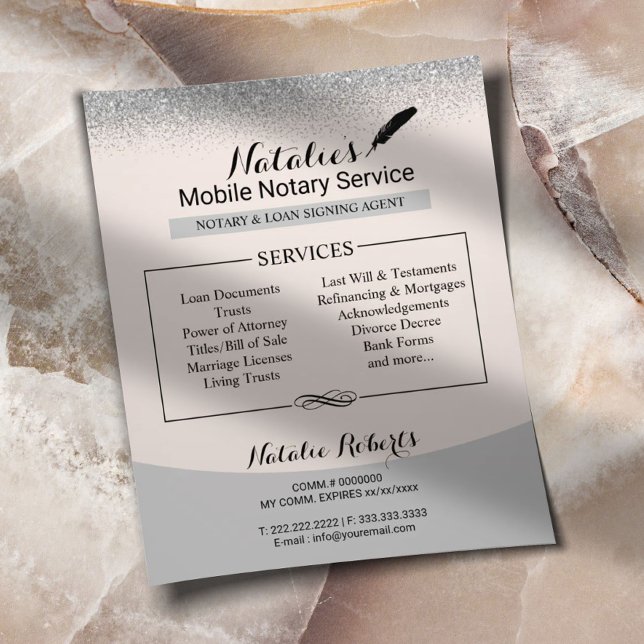 Flyer Agente de Assinatura de Empréstimo Público Notário (Criador carregado)