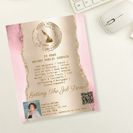 Flyer Agente de Assinatura de Notário e Empréstimo Móvel