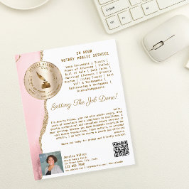 Flyer Agente de Assinatura de Notário e Empréstimo Móvel