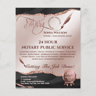 Flyer Agente de Sinalização de Notário e Empréstimo 