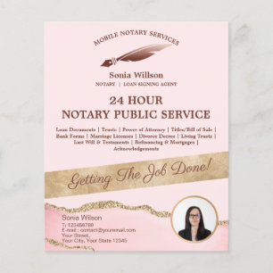 Flyer Agente de Sinalização de Notário e Empréstimo Móve