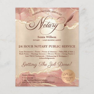 Flyer Agente de Sinalização de Notário e Empréstimo Móve