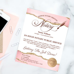 Flyer Agente de Sinalização de Notário e Empréstimo Móve