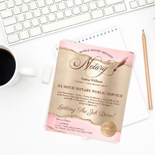 Flyer Agente de Sinalização de Notário e Empréstimo Móve