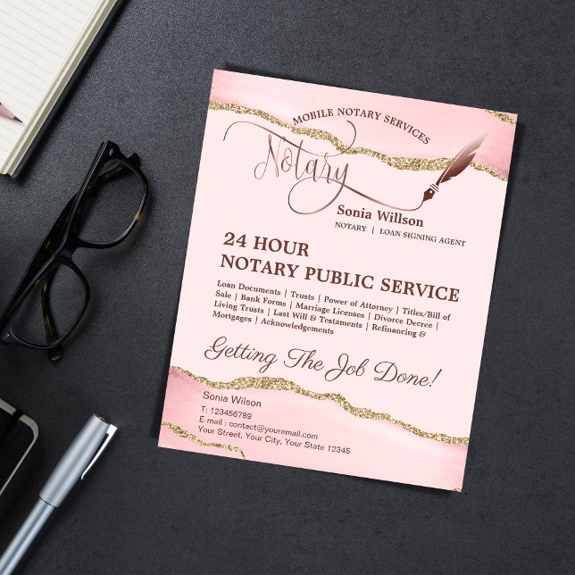 Flyer Agente de Sinalização de Notário e Empréstimo Móve (Criador carregado)