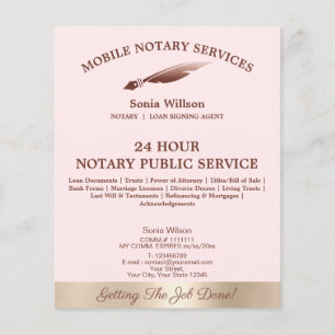 Flyer Agente de Sinalização de Notário e Empréstimo Móve