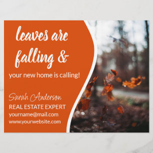 Flyer Agente Imobiliário FALL CARD comprado
