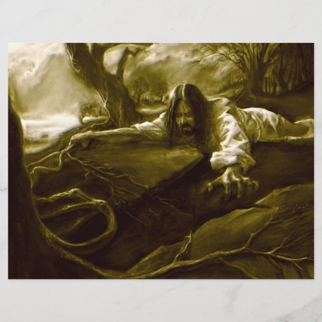 Flyer Agonia de Jesus Cristo no Jardim de Gethsemane (Frente)