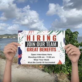 Flyer Agora, Contratando para unir-se a nossa equipe Tra