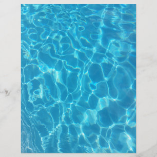 Flyer Água de Piscina Azul Céu Cristalino