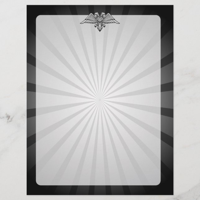 Flyer águia-cinza com duas cabeças (Frente)