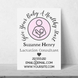 Flyer Aleitamento Consultor Aleitamento Leche Bebê