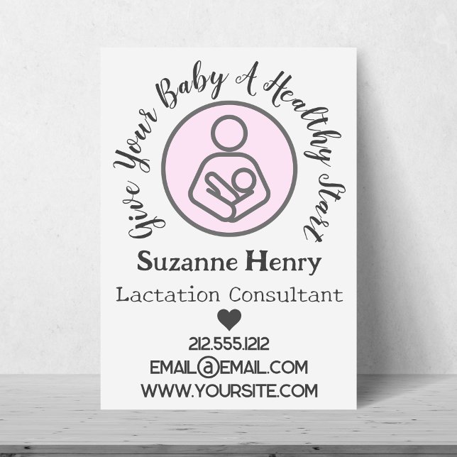 Flyer Aleitamento Consultor Aleitamento Leche Bebê (Lactation Consultant Breastfeeding Leche Baby Flyer)
