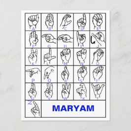 Flyer Alfabeto da Língua de Sinais Americana, Aprenda AS