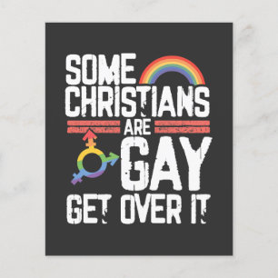 Flyer  Alguns Cristãos São Gays Supere Isso