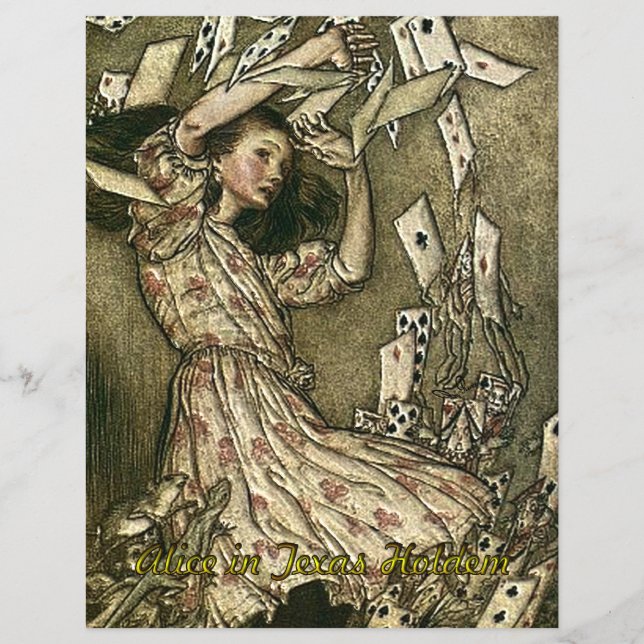 Flyer Alice no Texas Holdem Poker (Frente)