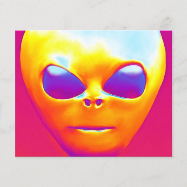 Flyer Alienígena psicodélica (Frente)