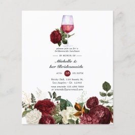 Flyer Almoço de Damas de Honra com Degustação de Vinho F