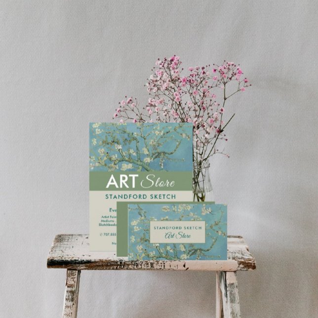 Flyer Almond Blossoms De Van Gogh, Loja De Artigos De Ar (Criador carregado)