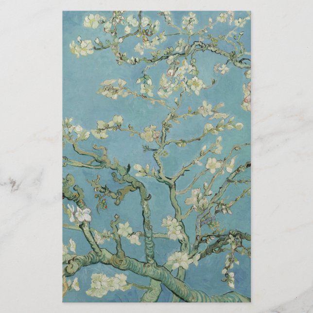 Flyer Almond Blossoms de Vincent Van Gogh Fine Art (Frente)