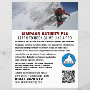 Flyer Alpinista alpino, Adverso de subida e subida