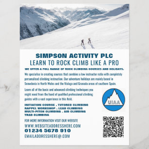 Flyer Alpinistas alpinos, Adversos de subida e subida