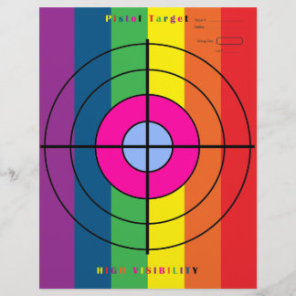 Flyer Alvo da pistola de alta visibilidade