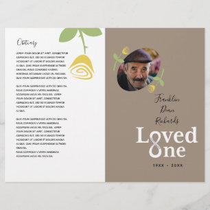 Flyer Amado Um Programa de Serviço Memorial Rose Bud Am