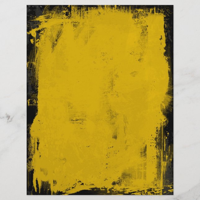 Flyer amarelo grunge (Frente)